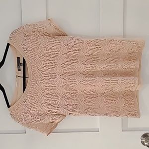 89th & Madison Pink Lace Women's Top